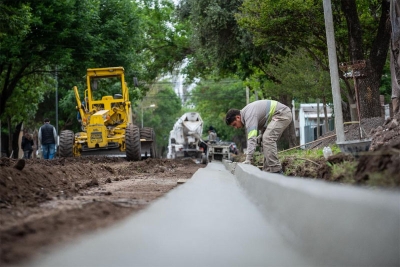 Comenzaron las obras en calle Baigorrita
