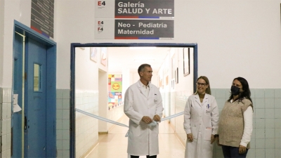 Se inauguró la galería "Arte y Salud" en el hospital Eva Perón