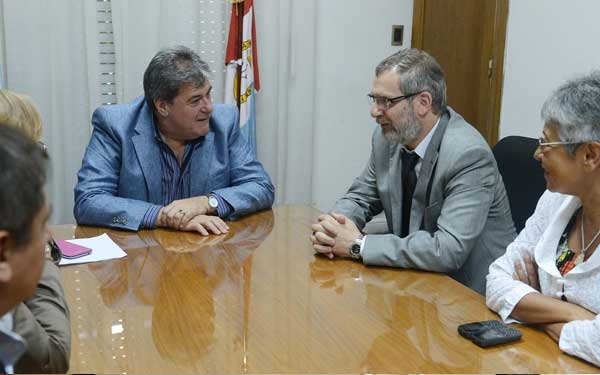 Pedro Mouratian visitó Rosario y fue recibido por Luis Rubeo 