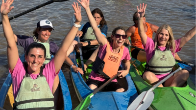 Natalia Annunziata participó de una jornada por el Octubre Rosa en la Reserva Natural