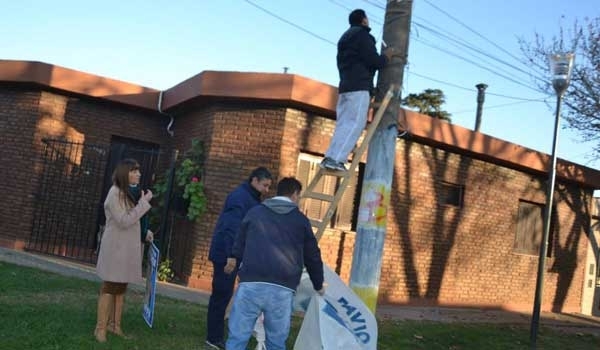 El municipio baigorriense comenzó la limpieza callejera post electoral