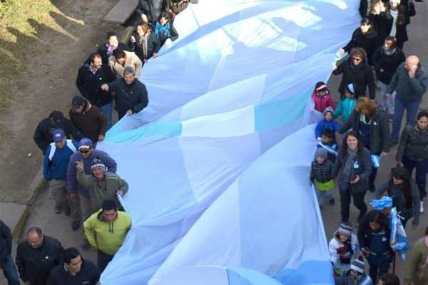 Festejos por el día de la bandera