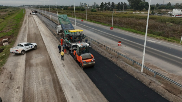 Comenzó la obra del tercer carril de la autopista Rosario–Santa Fe entre San Lorenzo y Timbúes