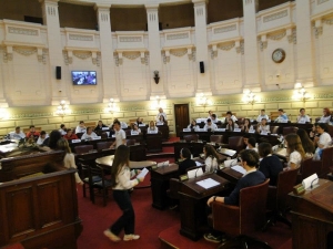 Estudiantes rosarinos fueron diputados por un día