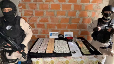 San Lorenzo: nueve detenidos y más de 1.100 envoltorios de cocaína secuestrados