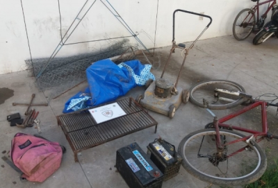 Recuperan elementos robados en varios hurtos