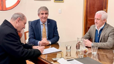 Maglia firmó un convenio para el mantenimiento integral del Parque Central Complejo Eva Perón