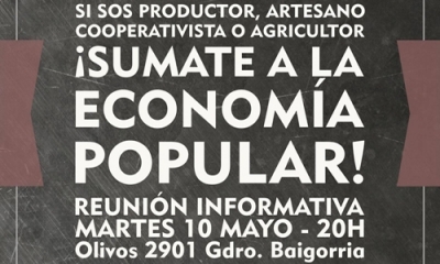 El Movimiento Evita de Baigorria invita a sumarse a la Economía Popular