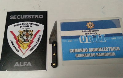 Quedó preso por amenazar a transeúntes con un cuchillo