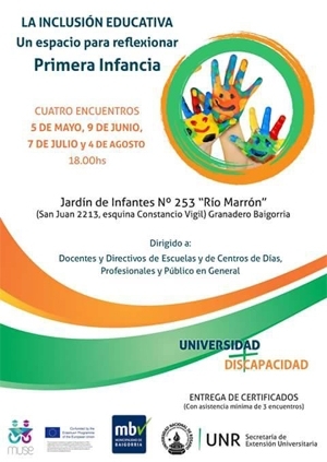 2° Ciclo de Charlas del Programa de Capacitación: “La inclusión educativa, un espacio para reflexionar: La Primera Infancia”