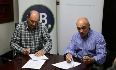 La Municipalidad de Granadero Baigorria firmó un convenio con Aguas Santafesinas