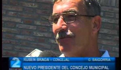Rubén Braga será intendente interino por diez días