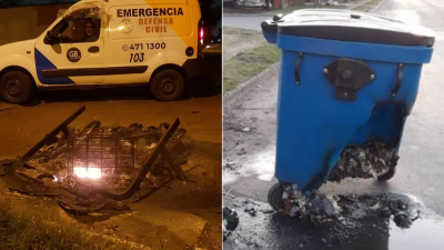 Queman cinco contenedores en la ciudad y ya suman 18 en lo que va del año