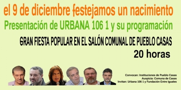 Grupo Urbano inaugura una FM en Pueblo Casas
