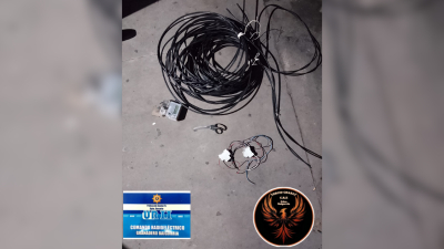 Detuvieron a un hombre acusado de robar medidores y cables de alumbrado público