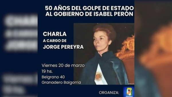 El PJ de Baigorria convoca a una charla debate a 50 años del golpe de Estado