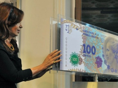  La producción de los billetes con la cara de Eva Perón avanza sin inconvenientes 