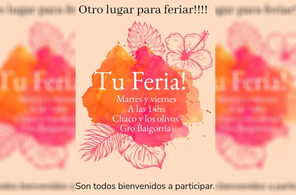 Vecinos invitan a participar de la feria de Santa Rita
