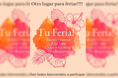 Vecinos invitan a participar de la feria de Santa Rita