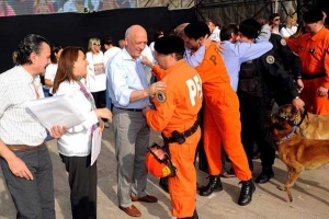 En un colmado Monumento a la Bandera, Rosario dijo “Gracias”