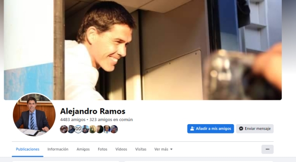 Alejandro Ramos negó tener una cuenta de Facebook