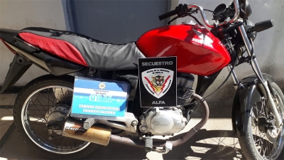 Capturan una moto robada hace 25 años