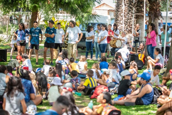 Concierto didáctico para niños en el camping municipal de Baigorria