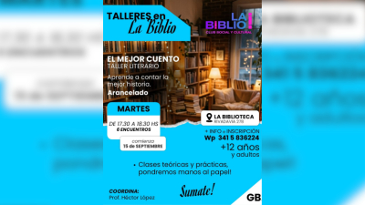Talleres literarios en Granadero Baigorria: el profesor Héctor López invita a "despuntar el vicio" de la lectura y la escritura