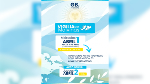 Baigorria honra a sus héroes con una nueva vigilia y acto por Malvinas