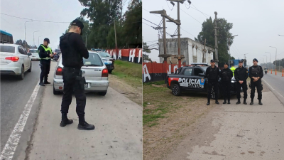 Controles en Baigorria: todos los conductores pasaron el test de alcoholemia