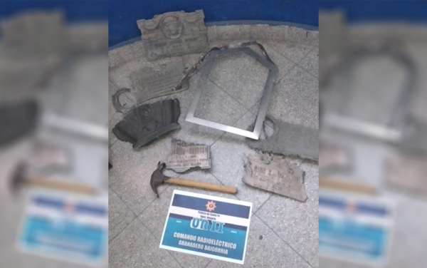 Dos rosarinos presos luego de robar en el cementerio municipal
