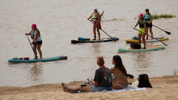 La Reserva fue elegida para comenzar una espectacular travesía de SUP