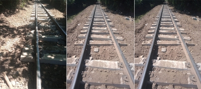 Por el robo de durmientes descarrilan vagones