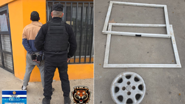 Vecinos retuvieron a un hombre acusado de robar elementos de una vivienda