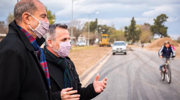 Funcionarios nacionales recorrieron obras junto al intendente Maglia