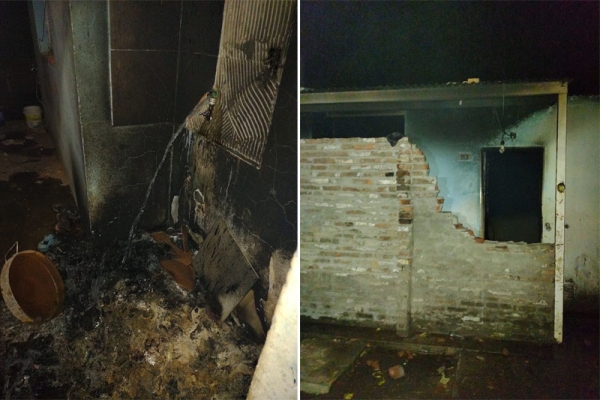Arde una casa deshabitada en Nuestra Señora de la Paz