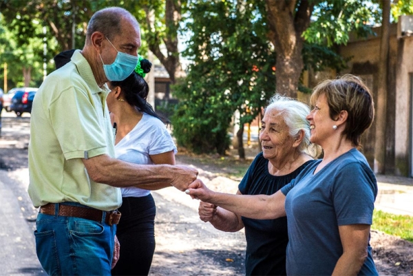 Maglia recorrió los trabajos que se realizan en calle Los Andes