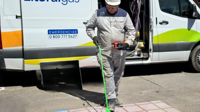 Detección de pérdidas de gas natural en Capitán Bermúdez