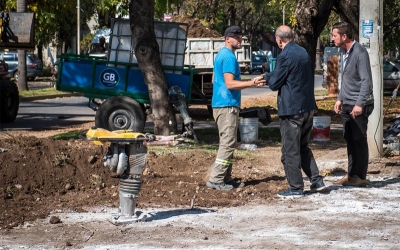 Las obras siguen en marcha en Granadero Baigorria